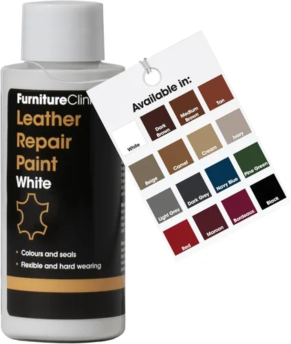 Miniatura 53 de Furniture Clinic Pintura y tinte para reparación de cuero, colorante autosellante para una reparación rápida y fácil del cuero, adecuado para sofás