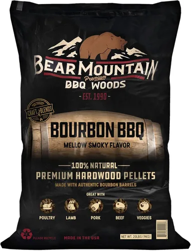 Miniatura 19 de Bear Mountain BBQ Premium Wood Butcher's Blend - Gránulos para ahumar, mezcla de pellets de madera dura totalmente natural para asar al aire libre