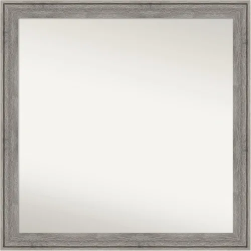 Miniatura 67 de Amanti Art Espejo de pared personalizado no biselado (24.5 x 24.5 pulgadas), marco gris marrón alta, varios tamaños personalizados, espejo de baño
