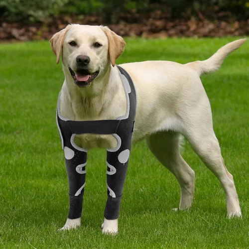 Miniatura 17 de Codera para perro y pierna delantera para perro para dejar de lamer, protector de codo de perro y coderas de higroma para perros, mangas