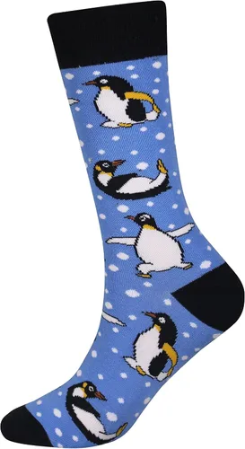 Miniatura 3 de Calcetines de caña corta casuales para hombre, de algodón, con motivo de animales, alocados y divertidos, 5 pares