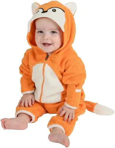Miniatura 52 de Enterizo de vellón para bebé, rómper de una sola pieza con capucha para niños, ropa para exteriores, chaqueta infantil
