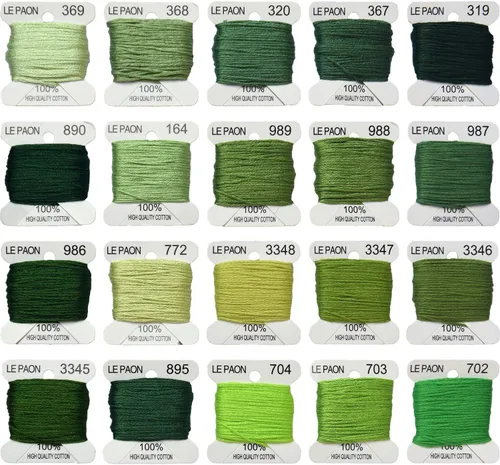 Miniatura 20 de Bobinas de hilo para bordar, hilos de punto de cruz, pulseras de la amistad, hilo dental para manualidades, 20 bobinas por paquete, hilo de bordar