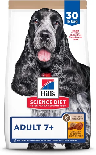 Miniatura 17 de Hill's Science Diet Comida seca para perros adultos mayores de 7 años, Nutrición premium para adultos mayores de 7 años, comida seca de pollo, arroz