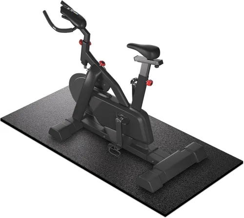 Tapete para caminadora, 7'x3'/6'x3'/6'x2.5'/5.6'x2'/4'x2', 6mm de grosor, alfombrilla de equipo de ejercicio para gimnasio para piso de madera