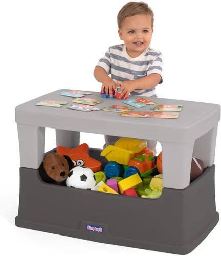 Simplay3 Play Around - Caja de juguetes para niños, caja de juguetes multiusos y mesa de juego para niños, suministros de arte, manualidades,