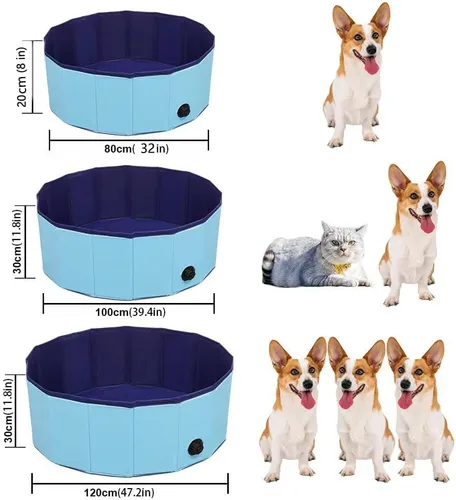 Miniatura 4 de Piscina plegable para perros, piscina para mascotas, piscina de natación para perros, piscina de natación para mascotas, PVC, antideslizante