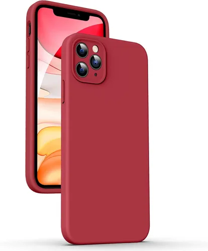 Miniatura 26 de Supdeal Funda de silicona líquida para iPhone 12 Pro Max, [protección de cámara] [antihuellas dactilares] [carga inalámbrica] Funda protectora de 4