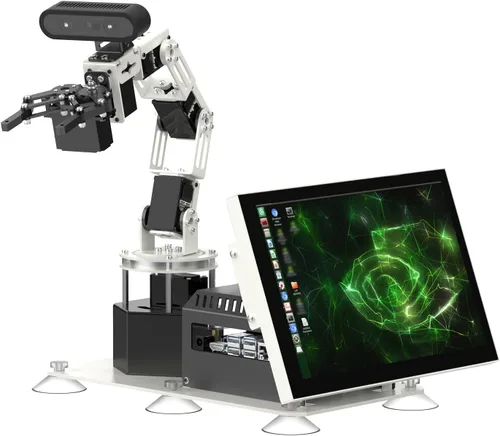 Miniatura 15 de Yahboom 6DOF Kit de brazo robótico de programación 3D, agarre adaptativo 3D, inteligencia incorporada, modelo de IA grande para ingenieros mecánicos