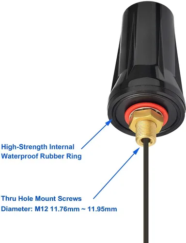Miniatura 7 de Bingfu Antena para abridor de puerta de garaje para GTO Mighty Mule MM371W MM372W MM571W MM572W MMS100 LiftMaster Ghost Controls Multicode Antena