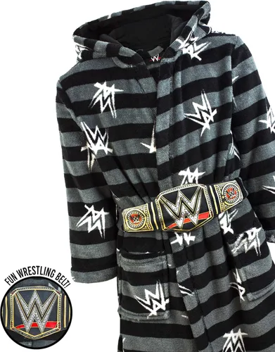 Miniatura 5 de WWE Bata de baño para niños con cinturón de título de campeonato de lucha libre para niños, gris
