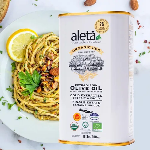 Miniatura 8 de Aleta Farms - Aceite de oliva virgen extra, orgánico USDA, aceite de oliva rico en polifenoles de una sola finca, prensado en frío, premios globales