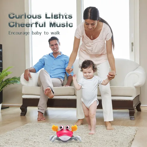 Miniatura 3 de Yeaye Crawling Crab Baby Toys Infant – Regalos de juguete para la hora boca abajo para niños de 3, 4, 5, 6, 7, 8, 9, 10, 11, 12, niños y niñas