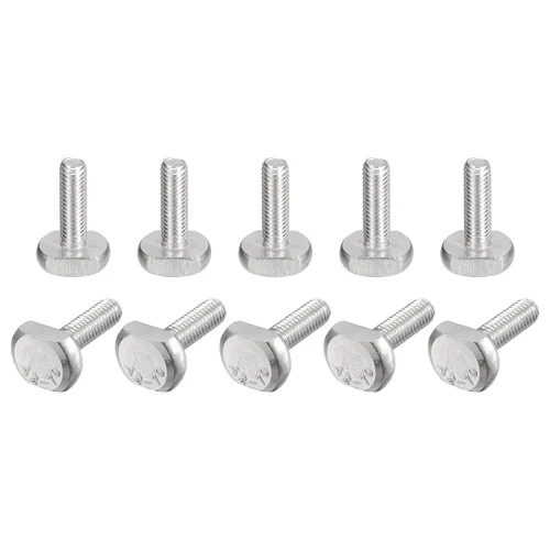 Miniatura 13 de uxcell Pernos de ranura en T, 20 piezas M5x16mm ranura en T Pernos deslizantes Pernos deslizantes 304 Tornillos en forma de T de acero inoxidable