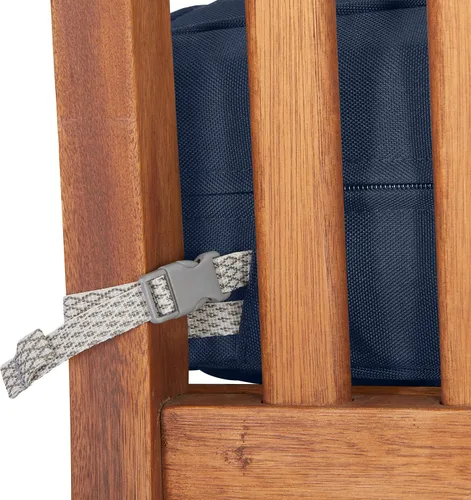 Miniatura 8 de Classic Accessories Montlake FadeSafe FadeSafe - Funda de cojín rectangular acolchada para patio, resistente al agua, 72 x 21 x 3 pulgadas, azul