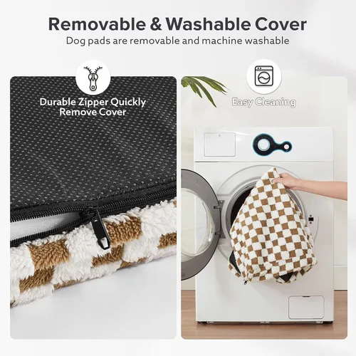 Miniatura 6 de JOEJOY Cama para perro para perros grandes, cama ortopédica extra grande para perros con funda extraíble y lavable, cama de espuma con forma de caja