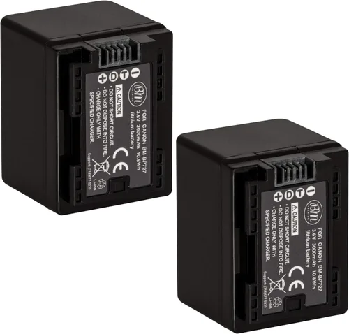 BM Premium 2 baterías BP-727 para Canon Vixia HFR80, HFR82, HFR800, HFR70, HFR72, HFR700, HFR30, HFR32, HFR300, HFR40, HFR42, HFR400, HFR50, HFR52,