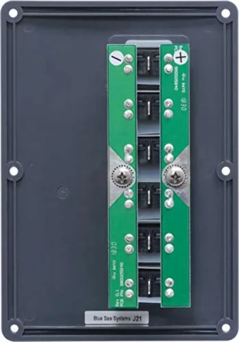Miniatura 4 de Blue Sea Systems 4322 Panel de interruptores de disyuntor resistente al agua, gris, 6 posiciones
