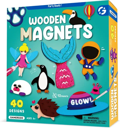 Miniatura 7 de Gamerside 12 Juegos Haz Tu Propia Varita de Princesa de Madera Kit de Manualidades, Kit de Varitas de Hadas Incluye Varitas de Hadas, Calcomanías