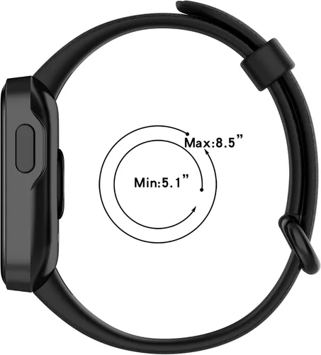 Miniatura 7 de Senter Correas de repuesto de goma suave premium de liberación rápida para Xiaomi MI Watch Lite/Redmi Watch Smart Watch Rojo