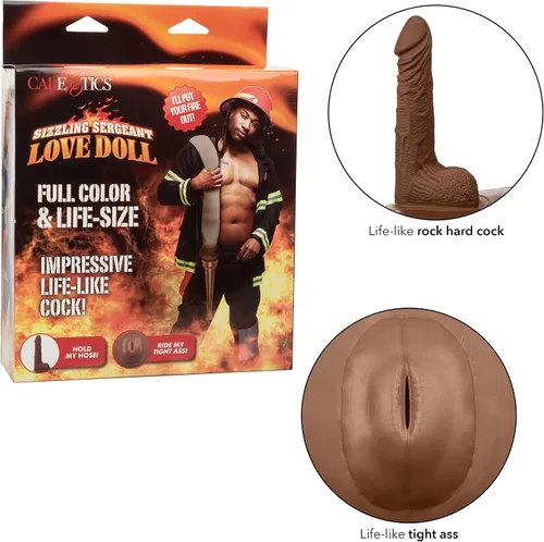 Miniatura 5 de CalExotics Sizzling Sargento Amor Muñeca Explotación Muñeca Sexual - Marrón