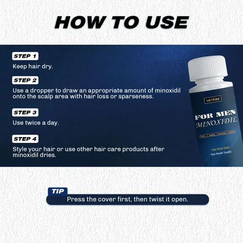Miniatura 8 de Crecimiento del cabello de minoxidil al 5% para hombres y mujeres: rebrote tópico del pelo de la barba de minoxidil más grueso previene la pérdida