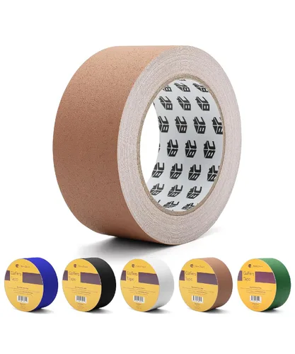 Miniatura 13 de Bates Cinta de Gaffing de 2 pulgadas x 23 yardas, paquete de 2 unidades - Negro, Cinta Multiusos para Suelo y Cable