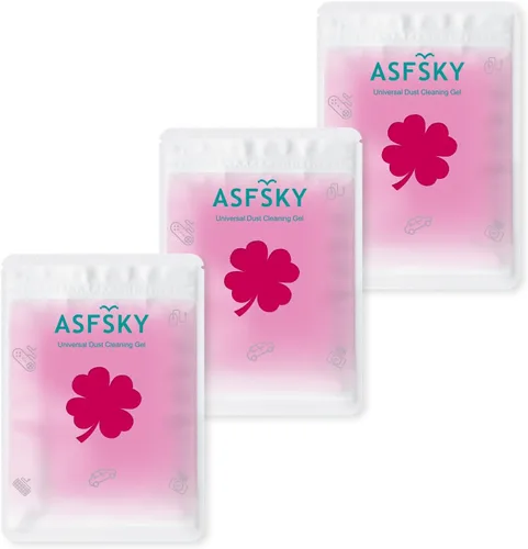 Miniatura 14 de ASFSKY Gel de limpieza de coche para detalles de coche, masilla de gel de limpieza de coche, gel limpiador de teclado reutilizable, masilla de gel
