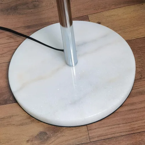 Miniatura 6 de beaysyty Lámpara de pie moderna de cristal de vidrio transparente K9, interruptor de pie de encendido/apagado, lámpara de pie de 3 luces de cristal