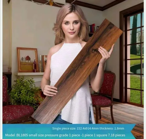 Miniatura 3 de Baldosa de piso de vinilo despegar y pegar, tablón de madera autoadhesivo, paquete de 10 (15 pies cuadrados) - 6 pulgadas de ancho, 36 pulgadas
