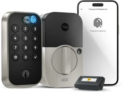 Miniatura 9 de Yale Assure Lock 2 Touch Deadbolt, cerradura de entrada de bronce aceitado con teclado digital táctil y escáner de huellas dactilares con llave