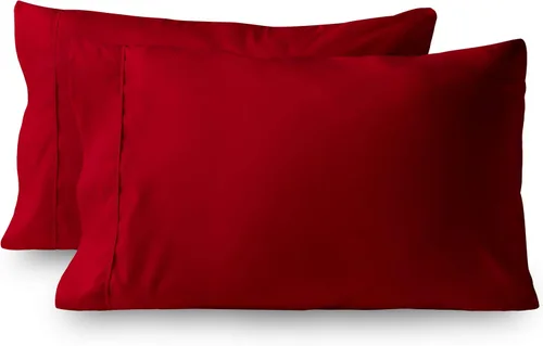 Miniatura 11 de Fundas de almohada – Juego de 2 fundas de almohada de algodón de 600 hilos, calidad de algodón, sedoso y suave, sin arrugas