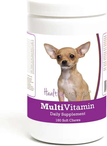 Miniatura 101 de Healthy Breeds Bulldog francés multivitamínico suave masticable para perros 180
