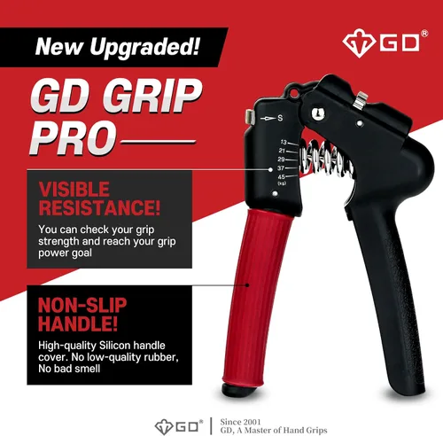 Miniatura 2 de GD Entrenador de fuerza de agarre (fortalecedor de agarre ajustable premium para entrenamiento de antebrazo) fortalecedor de muñeca y antebrazo
