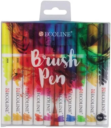 Miniatura 7 de Ecoline Pluma Brocha Gris Oscuro 706 (11507060)