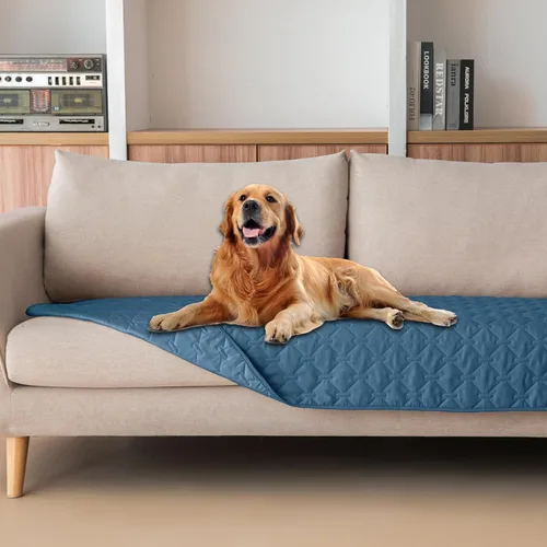 Miniatura 18 de gogobunny Manta 100% Impermeable de Doble Cara para Perros, Cubierta Suave para Cama de Mascotas, Reversible, Protege Muebles, Sillón, Sofá, Coche
