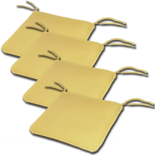 Miniatura 11 de Comfort Classics Sunbrella - Juego de 4 cojines de asiento estilo borde de cuchillo para interiores y exteriores, 20 pulgadas de ancho x 19 pulgadas