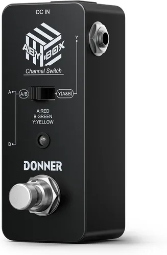 Miniatura 9 de Donner Pedal de efecto ABY Box, conmutador AB de selector de línea, mini, para guitarra, True Bypass