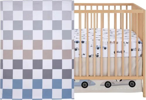 Miniatura 2 de Lambs & Ivy – Juego de cama para cuna de 3 piezas, diseño de autos/transporte, para bebé