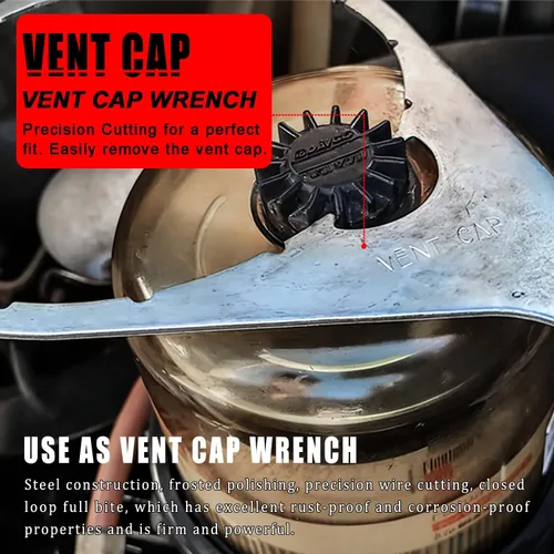 Miniatura 4 de Camoo 8" 482017 llave de collar de filtro de combustible con tapa de ventilación de metal para Davco Fuel Pro 482, 483, 485, 487, 488, 782 y Shop