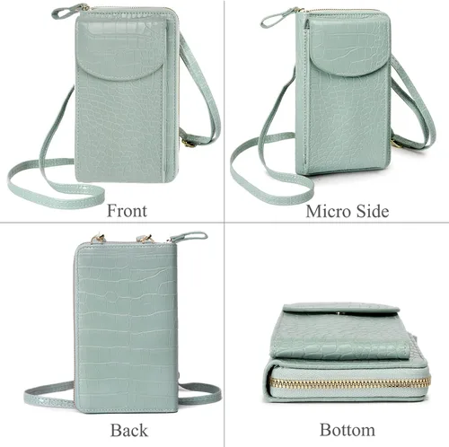 Miniatura 3 de DIVCIDLC Bolso cruzado pequeño para teléfono celular, cartera con ranuras para tarjetas