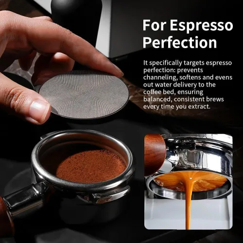 Miniatura 6 de watchget Pantalla de disco espresso de 2.283 in - Filtro de espresso ultrafino de 0.008 in - Pantalla de ducha inferior - Filtro de café