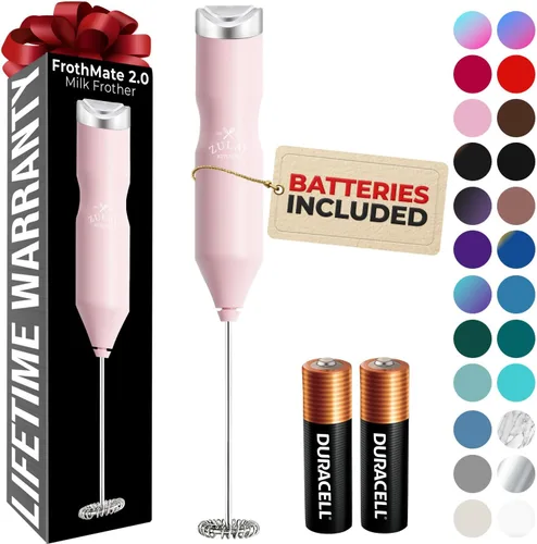 Miniatura 61 de Zulay Kitchen - Batidor eléctrico de mano para café, lattes, capuchinos, matcha y chocolate caliente, mezclador portátil para bebidas, accesorio