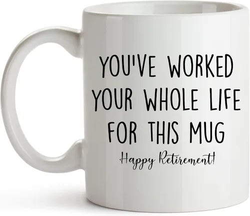 Miniatura 7 de YouNique Designs Taza de jubilación fresca para hombres y mujeres 2024, 11 onzas, taza de feliz jubilación, divertida taza de café de jubilación