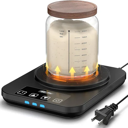 Tapete calentador eléctrico de masa madre, almohadilla térmica mejorada para iniciador de masa agria, herramienta de calentador de masa madre para