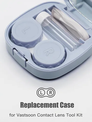Miniatura 2 de Vastsoon Paquete de 4 Fundas para Lentes de Contacto, Kit de Reemplazo para Fundas de Lentes de Contacto para Remojar Solución de Lentes de Contacto