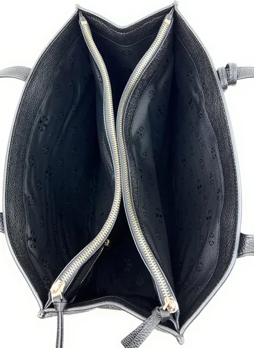 Miniatura 6 de Tory Burch Thea Pebbled Leather Tote, Negro