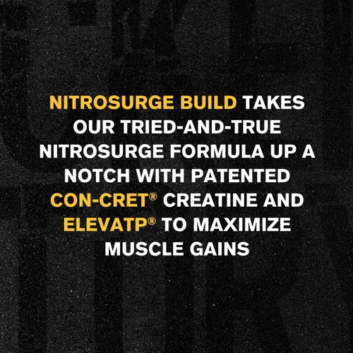 Miniatura 4 de Jacked Factory Nitrosurge Build - Preentrenamiento con creatina para construcción muscular, polvo de creatina con cret y elevATP para energía