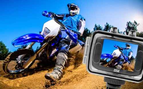 Miniatura 4 de Pyle PSCHD30SL Mini cámara y videocámara HD de gran angular de acción deportiva de alta definición, 720p, ranura para tarjeta SD, pantalla táctil