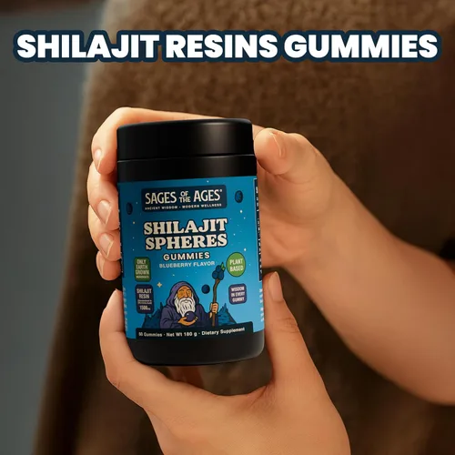 Miniatura 9 de Gomitas Shilajit – 1500 mg de shilajit del Himalaya para hombres Energía y Resistencia – Complejo de ácido fúlvico puro – Orgánico, vegano, sin OMG